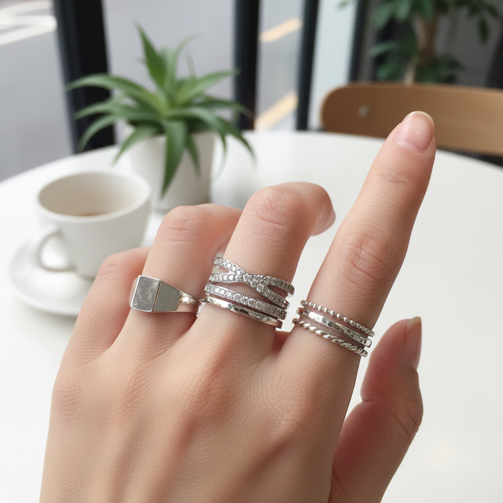 Bague croisée - Stacking
