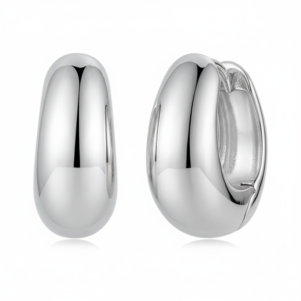 Créoles argent 925 - Détail