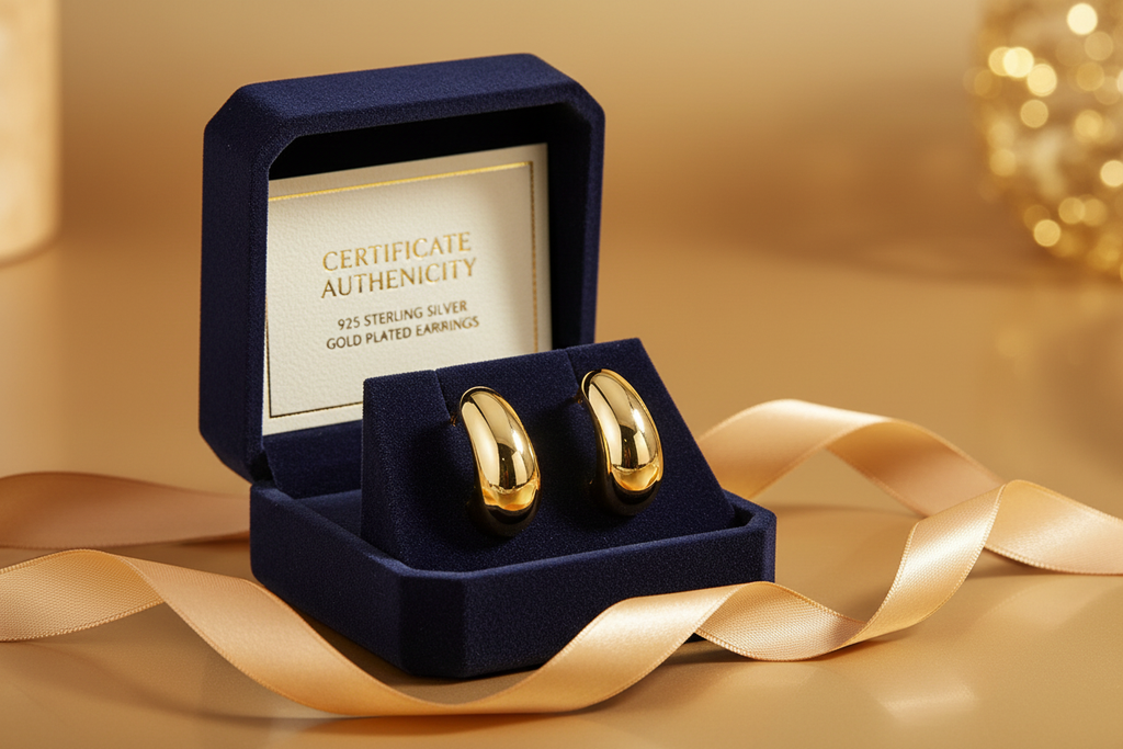 Créoles argent 925 or - Cadeau