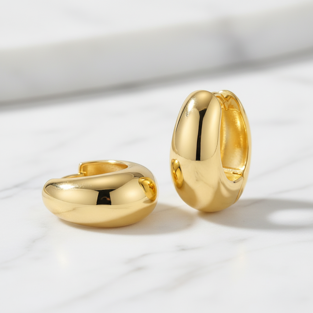 Créoles argent 925 or - Studio