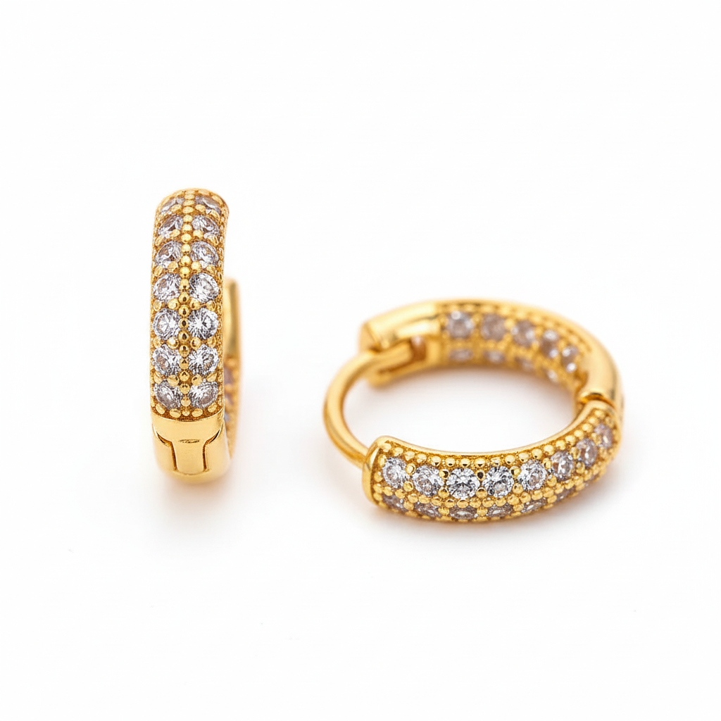 Créoles or jaune - Macro