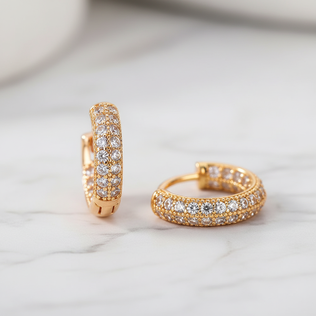 Créoles or jaune - Studio